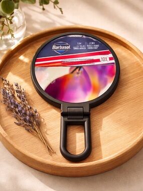 Barbasol 3-in-1 Folding Double Sided Makeup Mirror